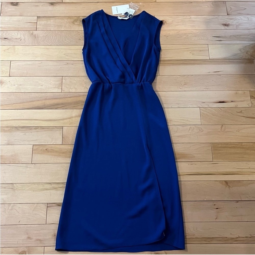 NWT Amanda Uprichard | REVOLVE Matthews Dress in Admiral Blue, Size Extra Small - Picture 2 of 8
